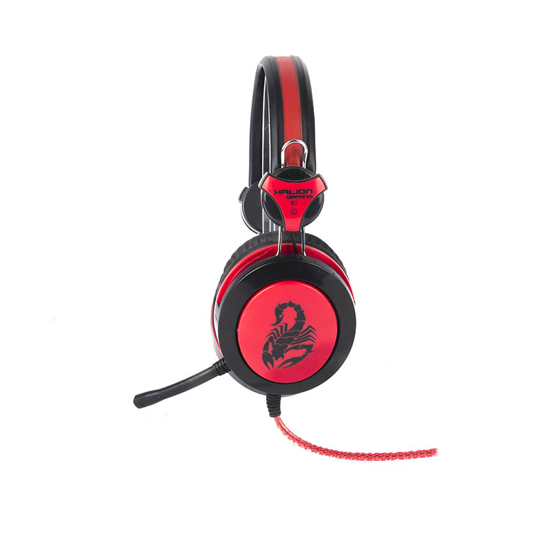 HEADSET GAMER HALION SCORPION S1 ROJO - Imagen 3
