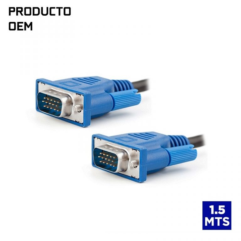 Cable Vga A Vga 1.5 Mts 15 Pines Macho A Macho Moncase Computer