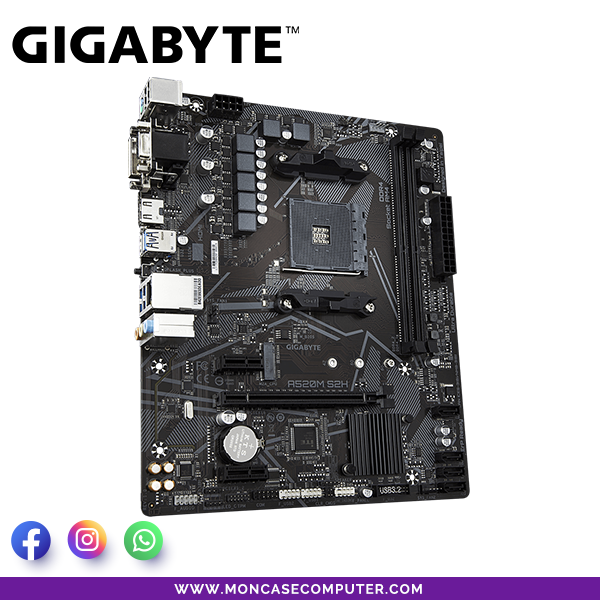 MAINBOARD GIGABYTE AMD A520M S2H | AM4 - Imagen 3